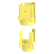 PANDUIT FIDT2X2LYL - Tapa de Salida para Tubo Corrugado / 1.5 in (38 mm) / Para Canaleta 2x2 FiberRunner™ / ABS / Color Amarillo | SIERRA STORE