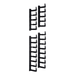 PANDUIT XGL-FMS48B - Kit de Dedos para Gestión de Cables / 48 UR / Dedos 100 mm / Montaje LH/RH / Color Negro | SIERRA STORE