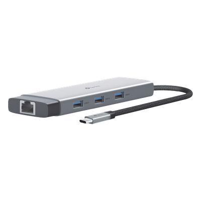 HUB USB-C 9 en 1 / HDMI 4K@60Hz / Ethernet Gigabit / 100W PD / 140.2x43x14.3 mm (0.46x0.14x0.047 ft) | SIERRA STORE