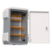 Gabinete Exterior IP55 / Acero SPCC 680 x 480 x 315 mm / Rieles DIN / 4 Placas Laterales / Microswitch | SIERRA STORE