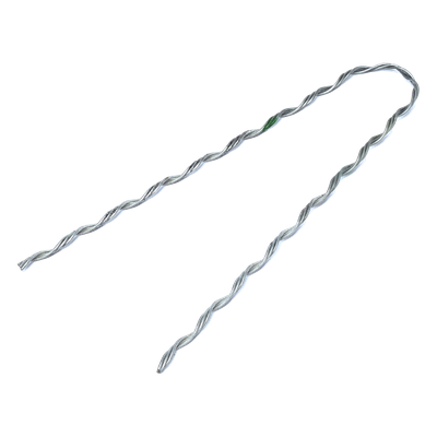 Remate Preformado Retenida / Acero Galvanizado / Cable Figura 8 con Mensajero 3.1 mm / Tensión 1746 kg / Longitud 304.8 mm (12') / | SIERRA STORE