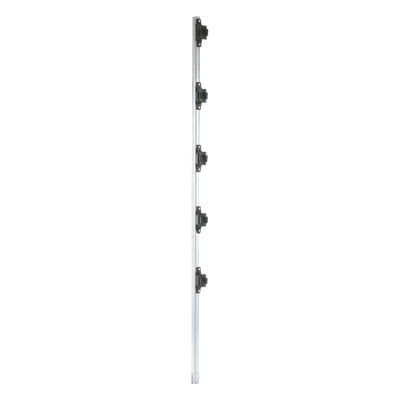 Poste de cerco eléctrico / 1.2 m (3.9 ft) / Acero galvanizado G60 / 5 aisladores de paso / 18 kV dieléctrico | SIERRA STORE