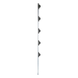 Poste de cerco eléctrico / 1.2 m (3.9 ft) / Acero galvanizado G60 / 5 aisladores de paso / 18 kV dieléctrico | SIERRA STORE