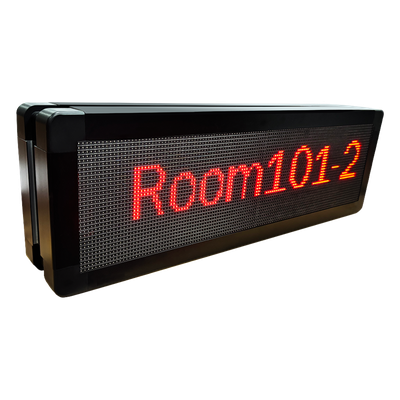 Pantalla LED de Pasillo / Doble Cara / Matriz 128×32 / Indicadores RGB / PoE / SIP / Montaje en Pared | SIERRA STORE