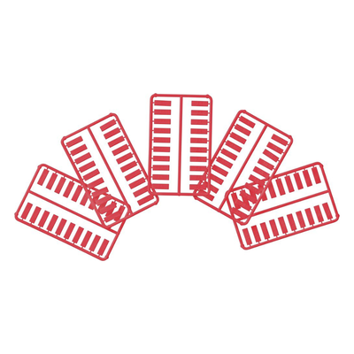 PANDUIT CIDRD-C - Paquete de 100 Iconos de Datos de Instalación a Presión, Para Jacks Mini-Com de , De Plástico, Color Rojo | SIERRA STORE