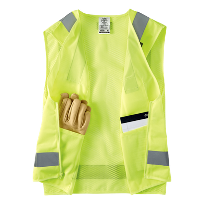 Chaleco de seguridad reflectante / Talla XL / ANSI/ISEA 107-2015 Tipo R Clase 2 / Pecho 44''-50'' (111,8-127 cm) / Amarillo alta | SIERRA STORE