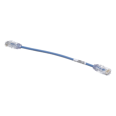 PANDUIT UTP28SP0.2MBU - Cable de Parcheo UTP / Cat6 / 28AWG Diámetro Reducido / 20 cm (0.66 ft) / Azul | SIERRA STORE