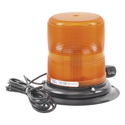 Baliza LED de Advertencia / 7 Pulgadas / Ámbar / SAE Clase I / 11 Patrones de Destello / 12-24 VDC / Montaje Magnético | SIERRA STORE