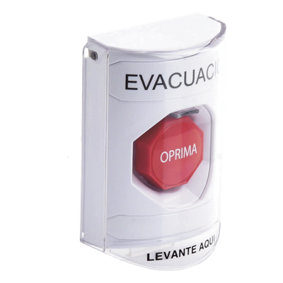 Botón de Evacuación / Cubierta Policarbonato / Restablecimiento con Llave / Bocina Integrada / Interior-Exterior / -40 a 121 °C | SIERRA STORE
