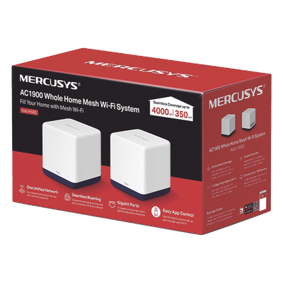 Sistema Mesh Wi-Fi / Doble Banda AC1900 / 3 Puertos Gigabit / Roaming Continuo / App de Gestión / 88 mm (3.46 in) | SIERRA STORE