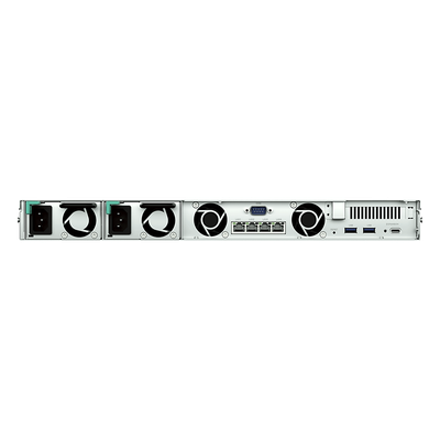 Servidor NAS Rackmount / 4 Bahías Hot-Swappable / 1U / 2000/1300 MB/s Lectura/Escritura / 4 Puertos 1GbE RJ45 / PCIe 3.0 x8 / Dual | SIERRA STORE