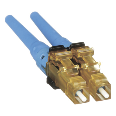 PANDUIT FLCDSCBUY - Conector de Fibra Óptica LC Duplex OptiCam, Monomodo 9/125 OS2, Pre-pulido, Color Azul | SIERRA STORE