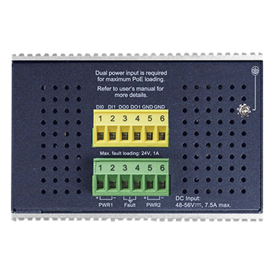 Switch Industrial Administrable Capa 3, 8 Puertos Gigabit PoE 802.3bt+, 2 Puertos 1 G / 2.5 G SFP+ | SIERRA STORE