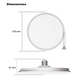 Foco LED Plafón / 38W / 3300 lm / IP20 / E27 / 6500K / 140° / 270 mm Ø | SIERRA STORE