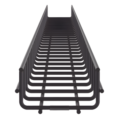 PANDUIT PWB2X12BL - Charola Wire Basket / 12 in Ancho / 2 in Alto / 10 ft Largo / 209 Cables Cat6 / Negro | SIERRA STORE