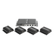 Kit Divisor y Extensor HDMI (Extender Splitter)  / Divide 1 Fuente HDMI a 4 Pantallas / Extiende la señal HDMI hasta 40 m / Resolución | SIERRA STORE