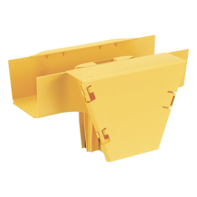 PANDUIT FRVT4X4LYL - Accesorio en T para Canaleta 4x4 / Conexión Horizontal a Bajada Vertical 90° / Radio de Curvatura 50.8 mm / Tapa | SIERRA STORE