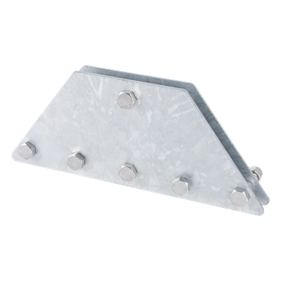 Placas Igualadoras de Retenida / 6 Retenidas / Acero Galvanizado por Inmersión / Kit con Tornillería y Separadores | SIERRA STORE