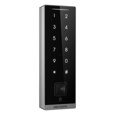 HIKVISION DS-K1105EMKB-QR - Teclado Esclavo de Control de Acceso / Lector Dual MIFARE 13.56 MHz y PROX EM 125 KHz / Bluetooth y | SIERRA STORE