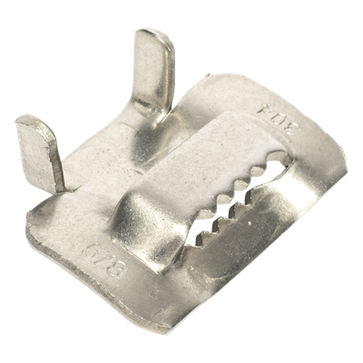 LINKEDPRO BY EPCOM LP-SSBT-58 - Hebilla de Acero Inoxidable / Tipo T / 5/8" / 100 Piezas / Compatible ADSS y Mini-ADSS | SIERRA STORE