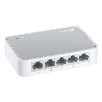 Switch de escritorio / 5 puertos / 10/100 Mbps / Auto-MDI/MDIX / Green Ethernet | SIERRA STORE