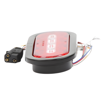 Luz LED Multifuncional Trasera / 69 Patrones de Destello / 12-24 V / IP67 / Conector PL3 / 5.4" x 5.4" | SIERRA STORE