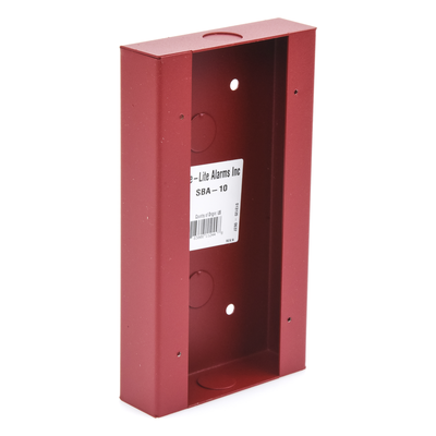 Caja de Montaje Superficial / Acero Rojo / 4.5 x 8.188 x 1.375 pulgadas / Interior Seco / Estaciones BG-12LR Series | SIERRA STORE