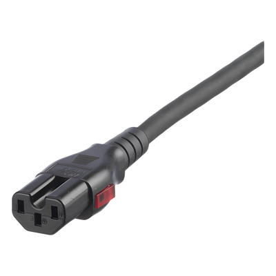 PANDUIT PLD04BL - Cable de Alimentación con Bloqueo Doble / IEC C13-C14 / 17 AWG / 10A / 1.2 m (3.9 ft) / Paquete 10 Piezas | SIERRA STORE