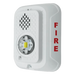 Sirena con Estrobo LED / Montaje en Pared / 2 Hilos / Candela Seleccionable 15-185 cd / Compatible SpectrAlert | SIERRA STORE