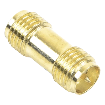 Adaptador Coaxial RF / SMA Hembra Inverso a SMA Hembra Inverso / Montaje en Línea / Cuerpo Bronce con Oro / Aislante Teflón | SIERRA STORE