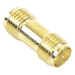 Adaptador Coaxial RF / SMA Hembra Inverso a SMA Hembra Inverso / Montaje en Línea / Cuerpo Bronce con Oro / Aislante Teflón | SIERRA STORE