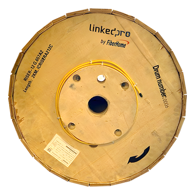 Cable de Fibra Óptica Monomodo, 12 hilos, para Interior, Tight Buffer 900µm, OFNR Riser, Dieléctrica | SIERRA STORE