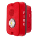 Sirena Estroboscópica LED / 2 Hilos / Montaje en Pared / 16 a 24 Vcd / Candela Seleccionable / Exterior / Rojo | SIERRA STORE