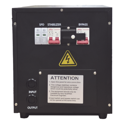 Regulador de Voltaje Industrial Ferroresonante / 2 kVA / 2 kW / Bifásico / Estabilización ±2% / Entrada 176-264 Vca / Salida | SIERRA STORE