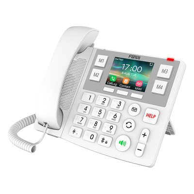 Teléfono IP / Pantalla 3.5 Pulgadas / Wi-Fi Dual Band / Botones Braille / Bluetooth 4.2 / PoE / 2 Líneas SIP | SIERRA STORE