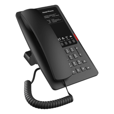 Teléfono IP Hotelero / Wi-Fi 6 Dual-Band / 2 Líneas SIP / 5 Teclas Programables / PoE 802.3af / USB-A / Audio HD | SIERRA STORE