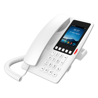 Teléfono IP Hotelero Wi-Fi 6 / Pantalla IPS 3.5" 320x480 / 2 Líneas SIP / 5 Teclas Programables / Puerto USB-A / PoE 802.3af / Audio | SIERRA STORE