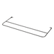 PANDUIT SRB19D7BL - Barra de Alivio de Tensión / Extensión 7 Pulgadas / Montaje Invertido / 19 y 23 Pulgadas / 72 Cables / Metal | SIERRA STORE