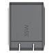Cargador de Pared GaN III / 35W / USB-C PD 35W + USB-A 22.5W / Carga Simultánea / Enchufe Plegable | SIERRA STORE