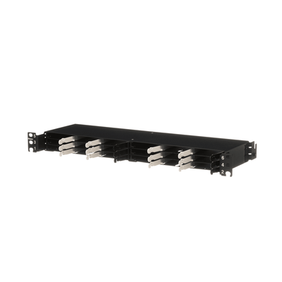 PANDUIT FLEX1UPN04 - Panel de Distribución de Fibra Óptica / 1 UR / 19" / 144 Fibras / 18 Cassettes HD Flex / 4 Espacios / 1.72" (43.7 | SIERRA STORE