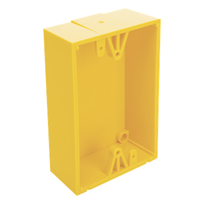 Caja de Montaje Superficial / Policarbonato Resistente / Perfil Bajo 1.5 pulgadas (38 mm) / Compatible con Botones de Emergencia / | SIERRA STORE