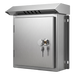 Gabinete para Exteriores de Acero Inoxidable SUS201 / Cilindrico con Techo Inclinado / Ø305 x 195 x 315 mm (12.0 x 7.7 x 12.4 in) / | SIERRA STORE