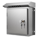 Gabinete para Exteriores de Acero Inoxidable SUS201 / Cilindrico con Techo Inclinado / Ø305 x 195 x 315 mm (12.0 x 7.7 x 12.4 in) / | SIERRA STORE