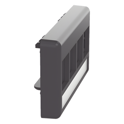 PANDUIT NK4MFLBL - Placa de Mobiliario Modular / 4 Puertos Keystone / Salida Plana / 2.9" x 1.77" (73.66 x 44.95 mm) / Color Negro | SIERRA STORE