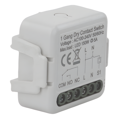 Módulo Switch Relé / Contacto Seco / 100-240V CA / 5A / 150W LED / ZigBee | SIERRA STORE