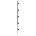 EPCOM INDUSTRIAL SYS-POST-2-R2 - Poste de Paso para Cerca Electrificada / Aluminio PTR 1 m (3.28 ft) / Perfil Cuadrado 1" / 5 | SIERRA STORE