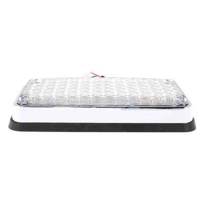 Luz de Advertencia LED / 7x3" / Bicolor Rojo/Claro / 66 LEDs / 12 VCC / 10 Patrones de Destello / Montaje Permanente | SIERRA STORE