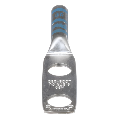 PANDUIT LCC6-38D-L - Zapata de Compresión / Calibre 6 AWG / Doble Barreno 3/8" (9.5 mm) / Espaciado 25.4 mm (1") / 35 kV / 90°C | SIERRA STORE