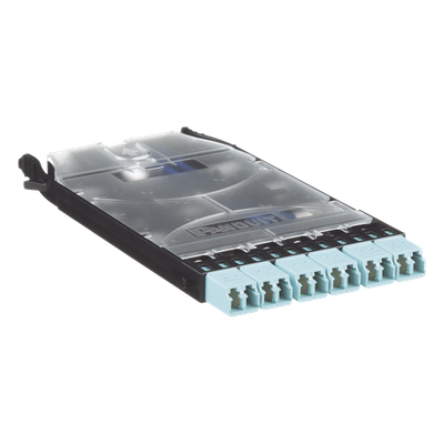 PANDUIT FHSXN-12-10N - Cassette de Fibra Óptica / 6 Puertos LC Duplex / 12 Fibras OM3 / Alta Densidad / Color Azul | SIERRA STORE
