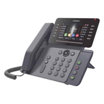 Teléfono IP Empresarial / 20 Líneas SIP / Pantalla 4.3" Ajustable / Wi-Fi 2.4/5 GHz / Bluetooth 5.0 / Puertos Gigabit / PoE | SIERRA STORE